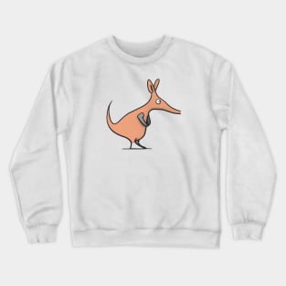 Cute Aardvark Drawing Crewneck Sweatshirt